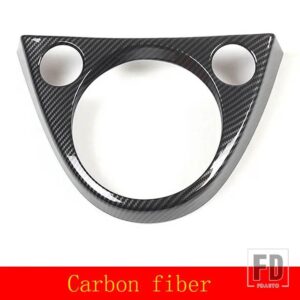 フィアット 500 2011-2023 ABS カーボン中央制御ギアシフトパネル表示フレーム装飾ステッカーカーアクセサリー - 1