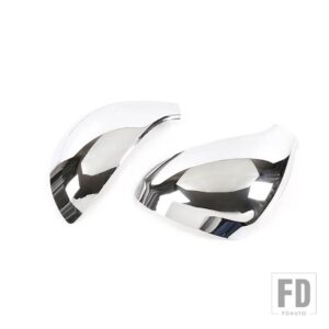 プジョー ABS カーボンテクスチャサイドドアバックミラーカバー 2006-2014 207 308 カーアクセサリー - Silver