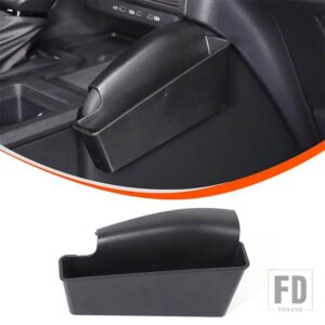 トヨタ ランドクルーザープラド 250 LC250 2024 + ABS ブラックカーセンターコントロールギア収納ボックス携帯電話トレイカーアクセサリー - Style B