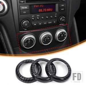 日産 370Z Z34 2009-2020 ABS カーボンアウタードアプルハンドルパネルカバーステッカー内装アクセサリー - 9