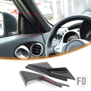 日産 370Z Z34 2009-2020 ABS カーボンアウタードアプルハンドルパネルカバーステッカー内装アクセサリー - 16