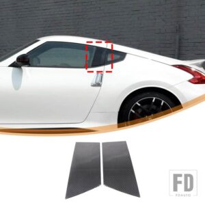 日産 370Z Z34 2009-2020 ABS カーボンアウタードアプルハンドルパネルカバーステッカー内装アクセサリー - 1