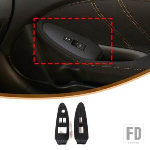 日産 370Z Z34 2009-2020 ABS カーボンアウタードアプルハンドルパネルカバーステッカー内装アクセサリー - 3
