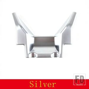 BMW 1 2シリーズ F40 F44 2020-2024 ABS カーボンカーセンターコンソールアームレストボックスフロント装飾パネルステッカーアクセサリー - Silver