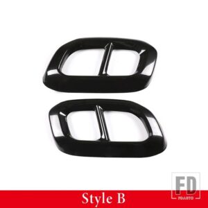 2020-2022 メルセデス ベンツ GLC GLE GLS W167 X253 X167 ステンレステール喉マフラーパイプカバー紙アクセサリー - B