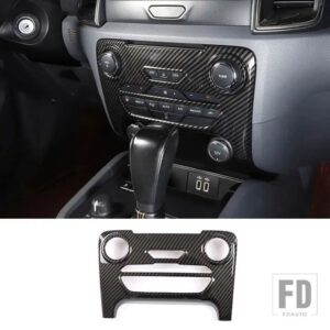 フォード 2015-2022 レンジャーワイルドトラック T6 T7 ABS カーボンステアリングホイール装飾フレームカバーステッカー内装部品 - 2