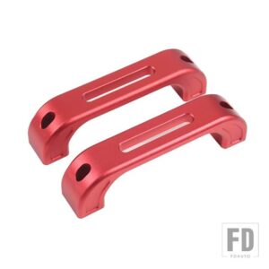 ランドローバー 2004-2018 ディフェンダー 90 110 130 合金黒インテリアドアハンドルインテリアアクセサリー - style 1 Red