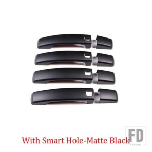 ランドローバー ディスカバリー 4 LR4 レンジローバースポーツフリーランダー 2 ABS ドアハンドルカバーステッカー外装部品 - style 1 Matte Black