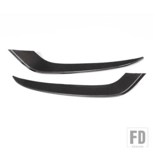 BMW 2013-2019 3シリーズ GT グランツーリスモ F34 カーボンスタイル自動フロントフォグランプランプストリップトリムカバーアクセサリー - Carbon Fiber