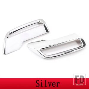 プジョー 2017-2022 3008 5008 4008 マフラーカバーリアマフラーパイプテールスロートフレーム ABS - Silver