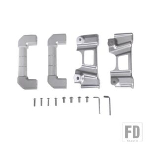 トヨタ 2007-2021 FJ クルーザー合金レッド/ A ピラーハンドルカバーステッカーアクセサリー - Silver