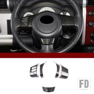トヨタ 2007-2021 FJ クルーザー ABS カーボンガラスリフトフレームステッカー内外装アクセサリー - style 3