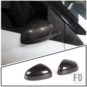 2009-2021 メルセデススマート 451 453 フォーツーフォーフォー ABS カーボンバックミラー装飾カバーステッカー - Carbon fiber 16-21