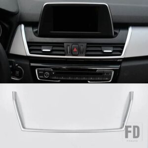 BMW 2シリーズ F45 F46 2015-2018 ABS カーボンカーナビゲーションディスプレイボリュームコントロール下装飾プレートカーアクセサリー - style 6