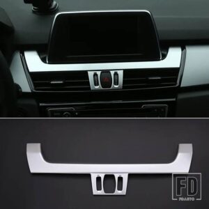 BMW 2シリーズ F45 F46 2015-2018 ABS カーボンカーナビゲーションディスプレイボリュームコントロール下装飾プレートカーアクセサリー - Style 4