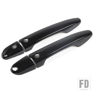 マツダ MX-5 MX 5 MX5 ND 2016-2021 ABS 黒外装ドアハンドルカバーステッカーアクセサリー LHD - With sensing hole2