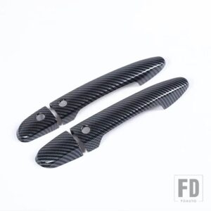 マツダ MX-5 MX 5 MX5 ND 2016-2021 ABS 黒外装ドアハンドルカバーステッカーアクセサリー LHD - With sensing hole