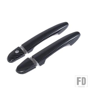 マツダ MX-5 MX 5 MX5 ND 2016-2021 ABS 黒外装ドアハンドルカバーステッカーアクセサリー LHD - Without sensing hole3