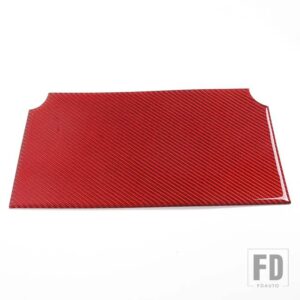 スバル フォレスター 2013-18 ソフトカーボンカーセンターコンソール収納タンクパネル滑り止めカバートリムステッカーカーアクセサリー - Carbon Fiber