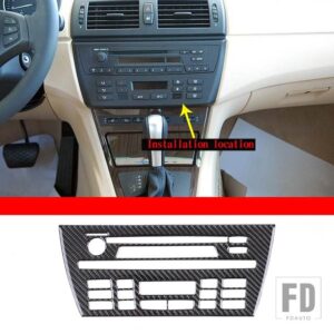 BMW 2006-2010 X3 E83 ソフトカーボン室内装飾ステッカー室内装飾アクセサリー - 13