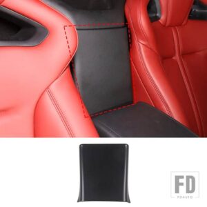 ジャガー ABS カーボン 2013-2024 F-TYPE 中央アームレストボックスカバーステッカーカーインテリアアクセサリー - style 2 Matte Black