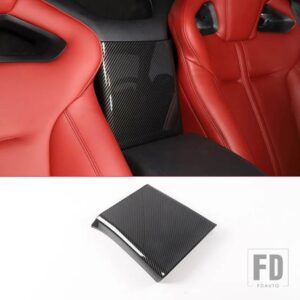 ジャガー ABS カーボン 2013-2024 F-TYPE 中央アームレストボックスカバーステッカーカーインテリアアクセサリー - Style 2 Carbon Fiber