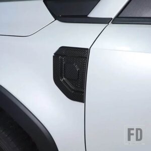 レクサス トヨタ ランドクルーザープラド GX 2024 + ABS ブラックサイドフェンダーステッカー装飾アクセサリー 2個 - Carbon Fiber