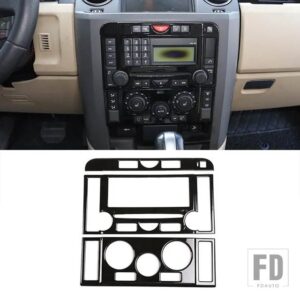 ランドローバー 2004-2009 ディスカバリー 3 LR3 ABS ブラック車内装飾フレームカバーステッカー内装アクセサリー - 10