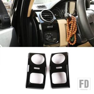 ランドローバー 2004-2009 ディスカバリー 3 LR3 ABS ブラック車内装飾フレームカバーステッカー内装アクセサリー - 2