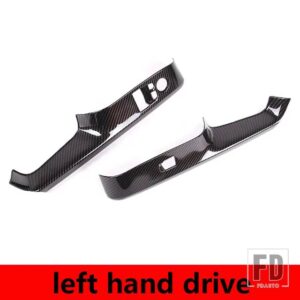 トヨタ 2019-2022 GR スープラ MK5 A90 ABS カーボンガラスリフトスイッチ装飾フレームカバーステッカーカーアクセサリー - Left Hand Drive