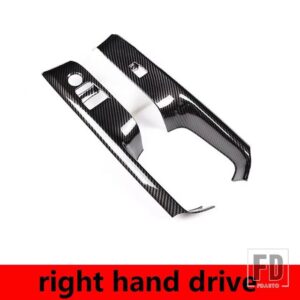 トヨタ 2019-2022 GR スープラ MK5 A90 ABS カーボンガラスリフトスイッチ装飾フレームカバーステッカーカーアクセサリー - Right Hand Drive