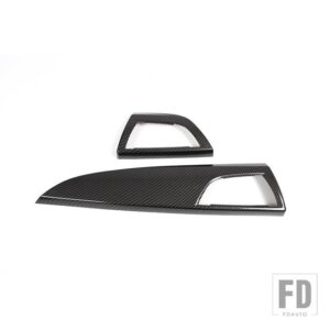 BMW 2012-2017 1シリーズ 2シリーズ F20 F21 F22 F23 ABS サイドエアアウトレットパネル装飾カバーインテリアアクセサリーLHD - Carbon Fiber