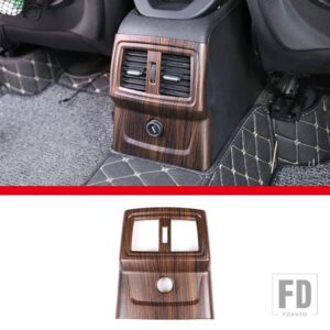 BMW 2016-2021 X1 F48 X2 F47 ABS カーボンリアエアコンエアアウトレットフレームステッカー内装部品 - B-For 2016-20185