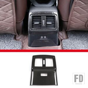 BMW 2016-2021 X1 F48 X2 F47 ABS カーボンリアエアコンエアアウトレットフレームステッカー内装部品 - C-For 2019-20216