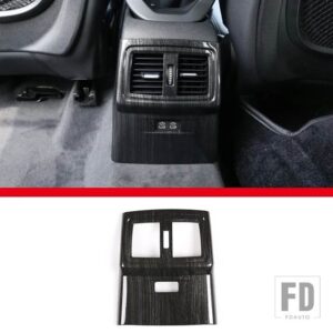 BMW 2016-2021 X1 F48 X2 F47 ABS カーボンリアエアコンエアアウトレットフレームステッカー内装部品 - C-For 2019-20217