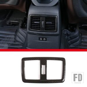 BMW 2016-2021 X1 F48 X2 F47 ABS カーボンリアエアコンエアアウトレットフレームステッカー内装部品 - A-For 2016-20212