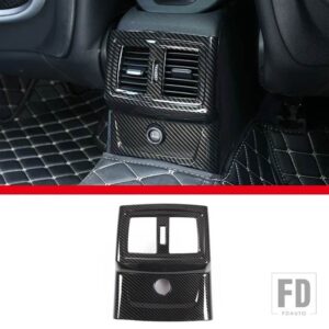 BMW 2016-2021 X1 F48 X2 F47 ABS カーボンリアエアコンエアアウトレットフレームステッカー内装部品 - B-For 2016-20183