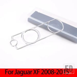 ジャガー 2008-2015 XF 2010-2019 XJ ステンレスシフトボタンフレームカバーステッカーインテリアアクセサリー - For XF 2008-2015