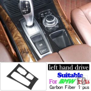 BMW X5 E70 X6 E71 2008-2013 ABS カーボンカーセンターコンソール計器パネルカバーステッカーアクセサリー - 9