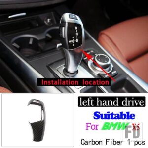 BMW X5 E70 X6 E71 2008-2013 ABS カーボンカーセンターコンソール計器パネルカバーステッカーアクセサリー - 11