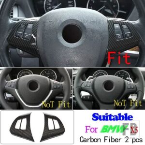 BMW X5 E70 X6 E71 2008-2013 ABS カーボンカーセンターコンソール計器パネルカバーステッカーアクセサリー - 13