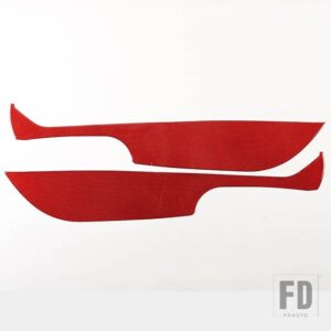 マツダ MX-5 2016-2024 ソフトカーボンドアアンチスクラッチパネル装飾ステッカー内装アクセサリー - Red