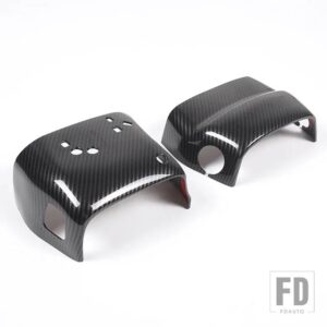 シボレー コルベット C6 2005-2013 ABS カーボンスタイルステアリングホイールベースカバー内装アクセサリー - Style A