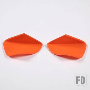シボレー 2014-19 コルベット C7 Z06 ABS カーボン外装ドアハンドルボウルステッカーアクセサリー - Orange