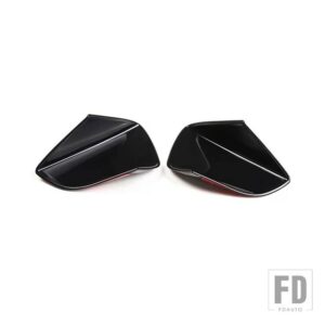 シボレー 2014-19 コルベット C7 Z06 ABS カーボン外装ドアハンドルボウルステッカーアクセサリー - Gloss Black