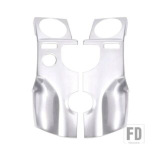 ランドローバー 2014-2016 ディスカバリー 4 LR4 ABS ブラックセンターコンソールエアアウトレット装飾カバーステッカー - Silver