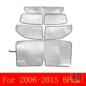 トヨタ タコマ 2007-2022 アルミ箔フロントガラス全窓ガラス抗 UV サンシェード車アクセサリー - For 2006-2015 6Pcs