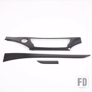 ホンダ パイロット 2015-2022 ABS 梨木目スタイルカーセンターコンソールダッシュボードパネル装飾インテリアアクセサリー - Carbon Fiber