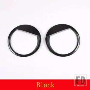 トヨタ 2007-2021 FJ クルーザー ABS マットブラック形状ヘッドライト装飾ステッカー車外装アクセサリー - Piano Black