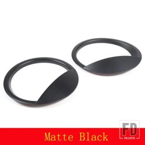 トヨタ 2007-2021 FJ クルーザー ABS マットブラック形状ヘッドライト装飾ステッカー車外装アクセサリー - Matte Black